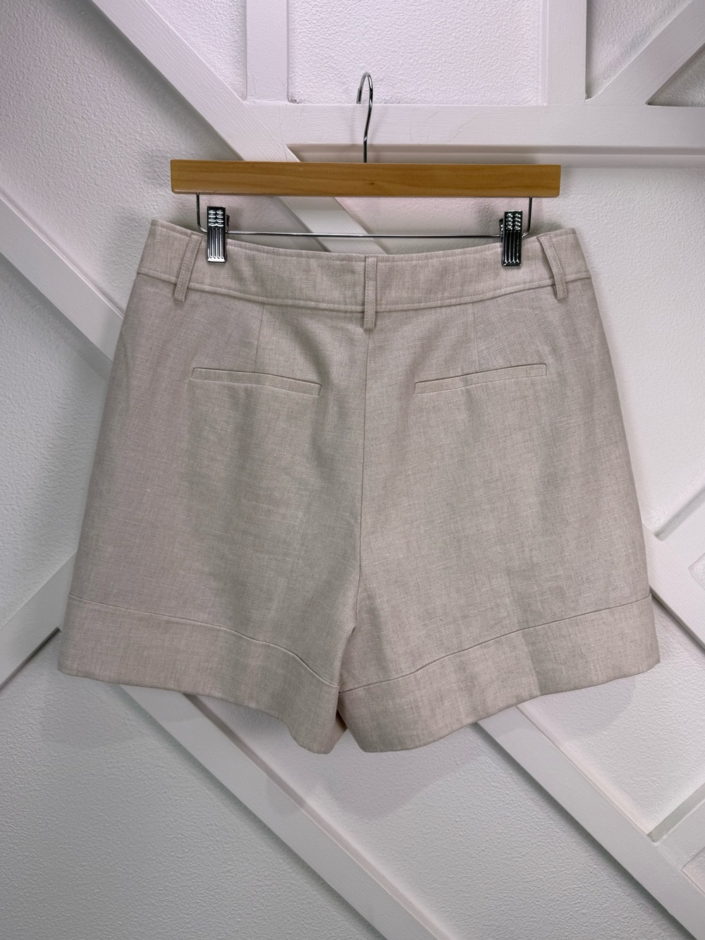 NWT J. Crew Remi Shorts in Stretch Linen Blend in Flax Ivory Size 10 - Picture 6 of 11